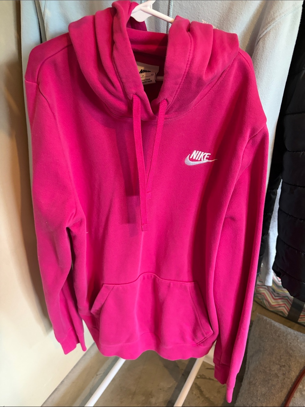 Nike Bright Pink Hooded Pullover Sweatshirt